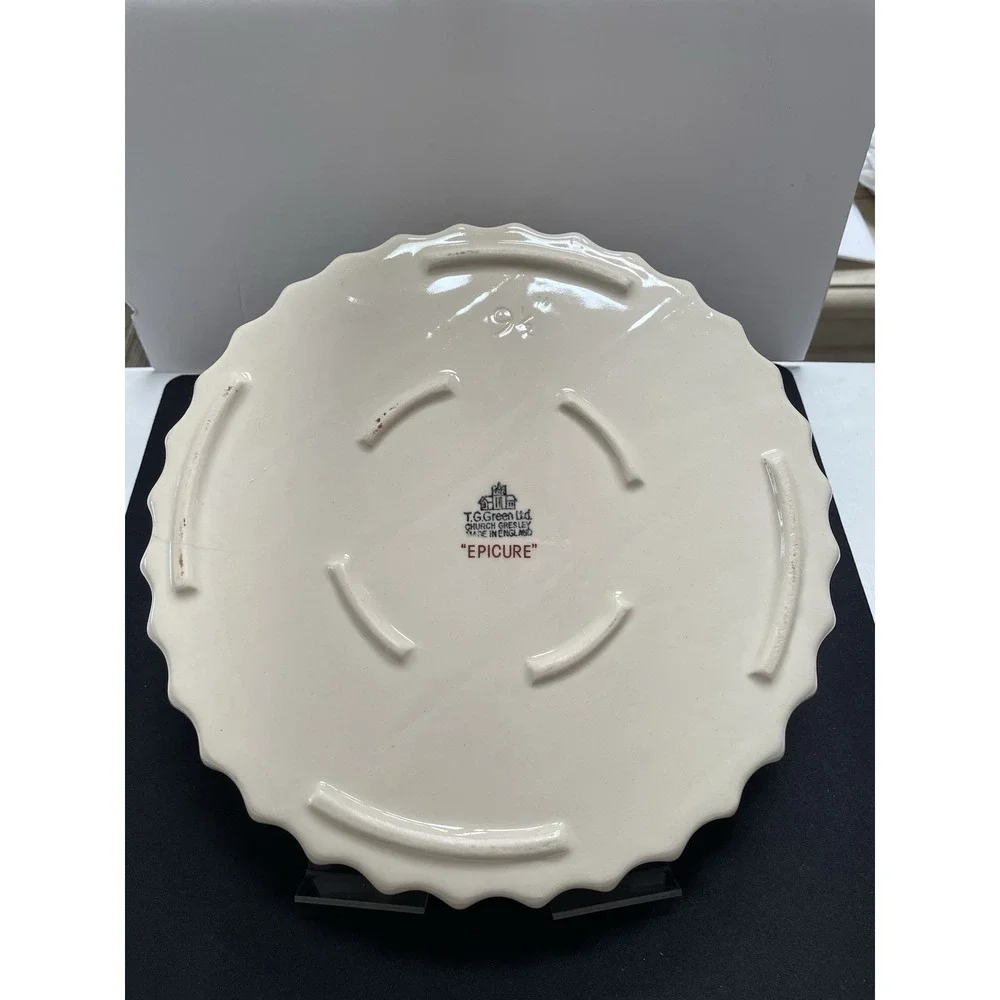 Vintage 1960s Epicure Chocolate Temptation Recipe Flan Pie Dish Made in England